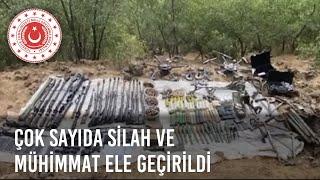 Terör Örgütü PKK’ya Ait Çok Sayıda Silah ve Mühimmat Ele Geçirildi