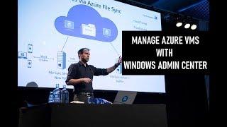 Manage an Azure VM  with on prem Windows Admin Center