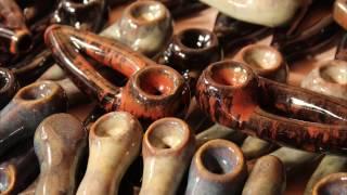 ceramic art techniques: making clay smoking pipes