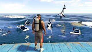 ماذا لو أحضرتم الشرطة إلى منطقة القرش في لعبة جي تي أي 5 | GTA V Shark Territory