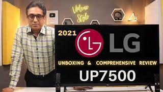 LG UP7500 TV  Unboxing & Detailed Review  Best 43 Inch 4K TV  Best TV in India 2021  LG UP 7500