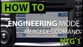 HOW TO: Access Hidden Engineer Menu & DVD IN MOTION Mercedes COMAND NTG1