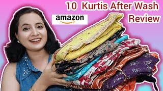 10 Amazon Cotton Kurtis & Kurta Sets  After Wash Review : My Honest Review  | Neema's Corner
