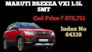 Maruti Brezza Csd Price List 2025 | January | CSD Guru