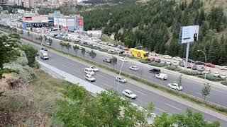 ANKARA ESENBOĞA HAVALİMANI YOLU PURSAKLAR TRAFİĞİ /  EZAN / MEYVA AĞAÇLARI /ANKARA