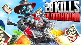 INSANE Bloodhound 28 KILLS and 6,200 Damage Apex Legends Gameplay