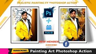 Realistic Painting FX Photoshop cc 2021- Action