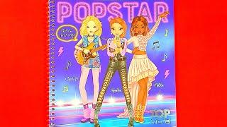 Hình dán thay trang phục  POPSTAR TOP MODEL | hình dán búp bê dán hình thiết kế thời trang PART 1-12