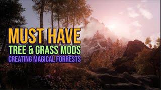 Skyrim: Must have Tree & Grass mods 2024 - Make Dense and alive forests