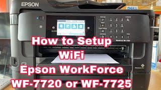 How Setup WiFi For Epson WF-7720 | WF-7725 | WF-7710