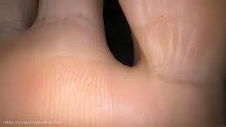 Exploring Trinity's toe gaps Giantess feet Macro preview