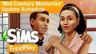 The Sims FreePlay ‘Mid-Century Memories’ Update Schedule [July-Aug 2024]