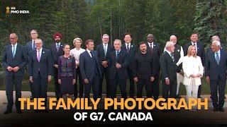 G7 Family Photograph: Prime Minister Narendra Modi alongwith other leaders, Canada