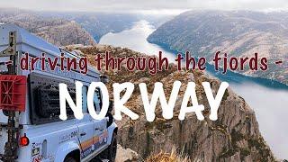 Driving through NORWAY FJORDS with our DEFENDER (EP 9 - World Tour Expedition)