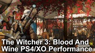 The Witcher 3: Blood And Wine PS4 vs Xbox One Gameplay Frame-Rate Test