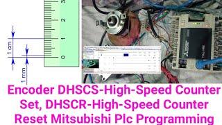 Encoder DHSCS-High-Speed Counter Set, DHSCR-High-Speed Counter Reset Mitsubishi Plc Programming