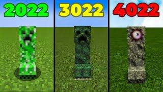 minecraft textures in 2022 vs 3022 vs 4022