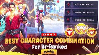 Ob47 Best Character Combination For Attacking In Br Ranked In Tamil || Free Fire Tamil