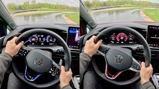 2025 Volkswagen Golf R vs. GTI - POV Track Driving Impressions (Road America)