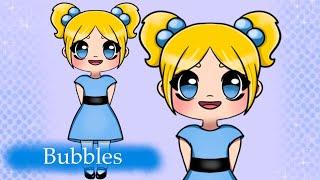 How to draw Bubbles from Powerpuff Girls