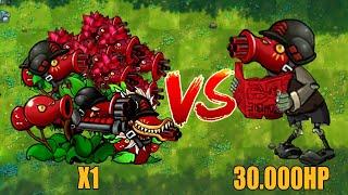 PVZ 1 Fusion Challenge!! 1 Plants Fusion VS 30000 Ultimate Cherry Shooter - Who Will Win?