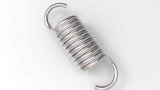 Tension spring (hook Spring) in Solid Works Tutorial