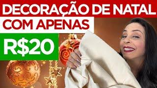 DIY- VOCÊ NÃO VAI ACREDITAR! COM R$ 20,00 FIZ UMA LINDA DECLARAÇÃO DE NATAL