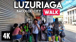 A 2 kilometer walk at LUZURIAGA STREET Bacolod City | 4K | Philippines | Walking Tour