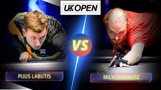 PIJUS LABUTIS VS MICKEY KRAUSE | LAST 16 | 2024 UK OPEN #billiards #9ballpool #highlights