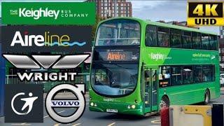 Transdev Aireline 60A Leeds to Shipley Then Keighley Wright Eclipse Gemini Volvo B7TL 2402 YJ04 LYH