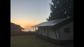 Glamping in a Safari Tent at Sandaway Beach Devon