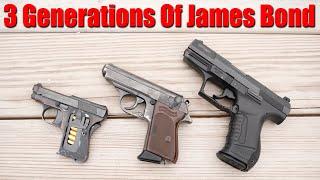 3 Generations Of James Bond Pistols