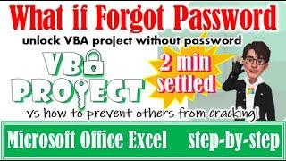 Remove VBA password without password  unlock VBA project without password #excel #password #vba