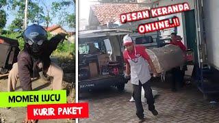 PESAN KERANDA ONLEN..!! Inilah Deretan Momen NGakak Kurir PAKET  - Part 11