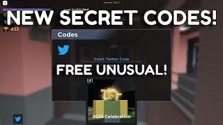 (outdated) NEW EVADE SECRET CODES! (2023 Celebration unusual showcase) - Roblox Evade