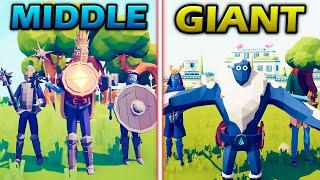 MEDIEVAL TEAM vs GIANT TEAM - Totally Accurate Battle Simulator | TABS