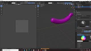 making a banana in blender