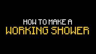 MINECRAFT-how to make a working shower