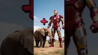 What would it look like if an elephant were to wear an Iron Man costume?   #avengers #animals