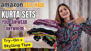 Amazon Affordable Kurta Set Haul 2025 | UBS Sale Casual to Festive Haul Under Budget | Mahima Giri