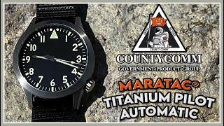 Another Winner From CountyComm/Maratac®! | New Titanium Pilot 200m Automatic And Now In 4K!