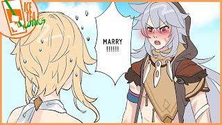 Razor Wants To Marry Lumine - Genshin Impact Comic Dub | IceTeaComics