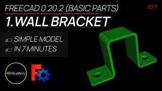  Design A Wall Bracket In FreeCAD - FreeCAD Part Design Tutorial - FreeCAD For Beginners