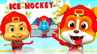 Ice Hockey | Cartoons for kids and Nursery Rhymes - Loco Nuts Cartoons
