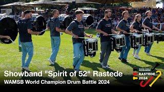 Drumline 52 - WAMSB World Champion Drum Battle - Rasteder Musiktage 2024 - Showband "Spirit of 52"