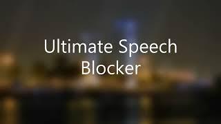 Ultimate Speech Blocker | 1hr loud White noise to block voices