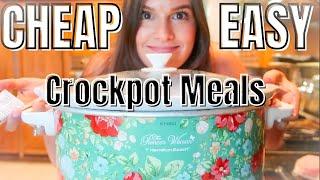 5 CHEAP & EASY CROCKPOT MEALS | SIMPLE & TASTY SLOW COOKER RECIPES | THE SIMPLIFIED SAVER