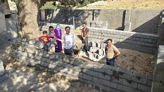 "Construction of Narges' new house with the architect Ahmed and the hardworking team"