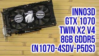 Распаковка INNO3D GTX 1070 Twin X2 V4 (N1070-4SDV-P5DS)