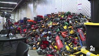 Police recover 15,000 stolen construction tools in Howard County